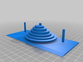 hanoi kuleleri 3d baskı 3d print model - Mito3D