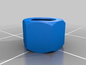 nut 5mm 2a parts customized 3d print model - Mito3D