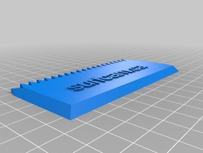 mijn maat wax kam tekst cadeau jay de hand hulpmiddelen 3d print model - Mito3D