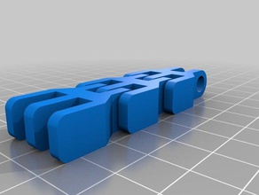 3 zincir eklem fabrikada monte edilmiş diğer Anahtarlık 3d print model - Mito3D