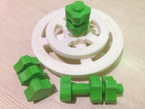 thinkfun porca parafusos construção brinquedos nozes thinkfunchallenge 3d print model - Mito3D