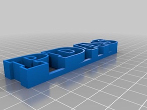 mijn aangepaste tekst pda ' s beelden 3d print model - Mito3D