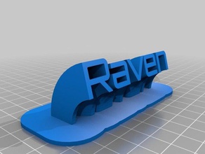 raven office customized 3d print model - Mito3D