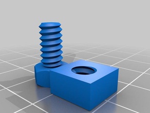 simple screw nut parts 3d print model - Mito3D