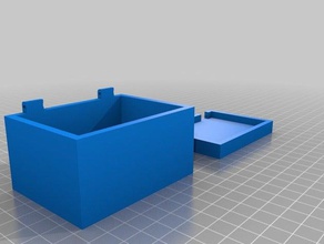 gewoon simpele doos snap scharnieren containers geen ondersteunt nodig 3d print model - Mito3D