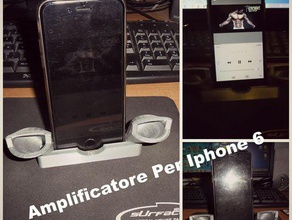amplifier iphone 6 mobile sound thingiverse 3d print model - Mito3D