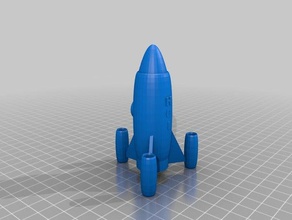 rocketship toy 3d printing toys 3d print model - Mito3D