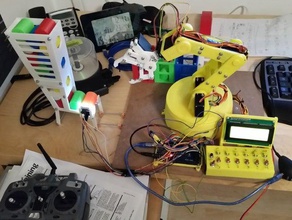 roboticarm sortingplant organiseert kleuren robotica arduino colororganizing colorsorting 3d print model - Mito3D