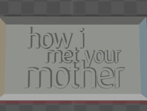 himym-hoe ontmoet je moeder insignia 2d art barney lily logo marshall robin series ted tv serie gele paraplu 3d print model - Mito3D
