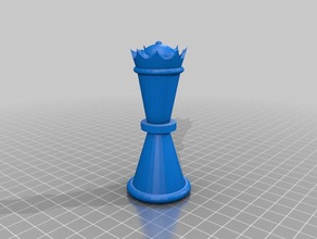rainha peça de xadrez 3d impressão 3d print model - Mito3D
