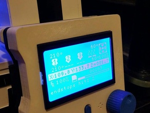 robo3d frente de suporte para montagem completa lcd gráfico parafusos velcro a impressora os acessórios controlador robo 3d 3d print model - Mito3D