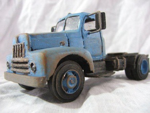 1954 international tractor unit vehicles truck 3d print model - Mito3D
