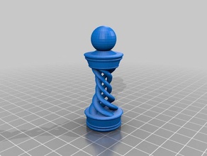 jamess spiral piece toys games customized 3d print model - Mito3D