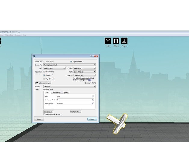quadro copter t2m spyrit max models quadcopter 3D print model - Mito3D