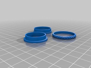my size 14 fidget spinner ring rings customized 3d print model - Mito3D