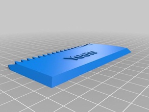 mijn maat wax kam tekst de hand hulpmiddelen 3d print model - Mito3D