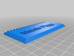 mijn maat wax kam tekst de hand hulpmiddelen 3d print model - Mito3D