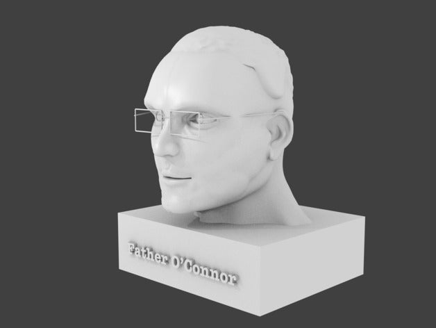 father bernard oconnor president desales university 3d printing 3D print model - Mito3D