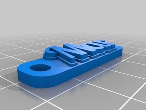 llavero personnalisable de mar l'organisation personnalisé 3d print model - Mito3D