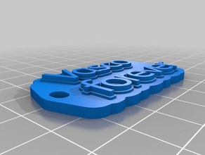 portachiavi vasco de l'organisation personnalisé 3d print model - Mito3D