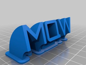 placa con nombre bureau de personnalisé 3d print model - Mito3D