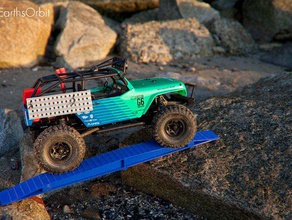 mobile bridge 110 scale rc buildings structures axial clod crawler military rc4wd scaler scx10 truck wraith 3d print model - Mito3D