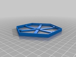 baldosas hexagonales imanes de empuje junta eclipse juego 3d impresión 3d print model - Mito3D