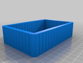 caja de cartón corrugado 120x80x30 organización personalizado 3d print model - Mito3D