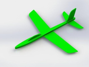 zweefvliegtuig vliegtuig speelgoed spelletjes 3d print model - Mito3D