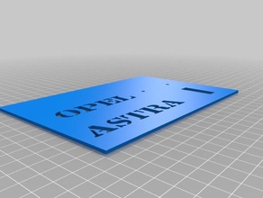 pil abdeckung opel astra diğer 3d print model - Mito3D