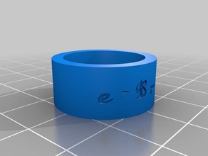 ring rings customized 3d print model - Mito3D