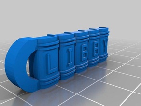 libby keychains customized 3d print model - Mito3D