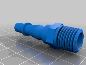 14 bsp male airline connector diy air hose compressor ling cou coup pling 3d print model - Mito3D