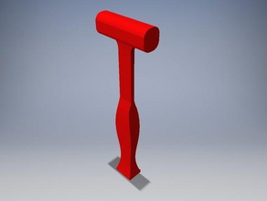 solo rojo martillo mano herramientas 3d print model - Mito3D