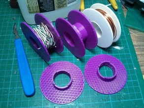 small wire spool electronics management 3d print model - Mito3D