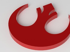 star wars rebel logo signs logos badge chain costume emblem key keychain starwars symbol 3d print model - Mito3D