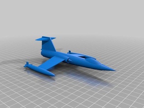 f-104 2 3d printing aircraft airplane military 3d print model - Mito3D