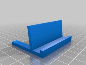 very simple plaque stand parameterized signs logos display 3d print model - Mito3D
