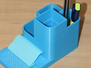 penna titolare sticknote dispenser office sticky notes 3d print model - Mito3D