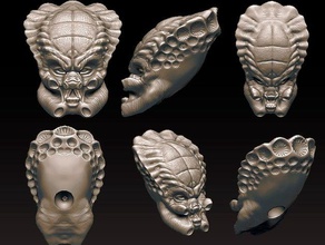 predator classic cabeza personas depredador de la 3d print model - Mito3D