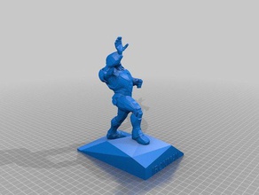 ironman firing repulsor beam people action figure figurine marvel static statue 3d print model - Mito3D