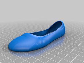 zapatilla de ballet clásico la moda zapatillas 3d print model - Mito3D
