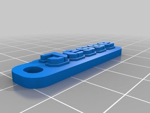 mi personalizados multilínea tag llavero de jesse organización 3d print model - Mito3D