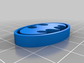 logotipo do batman preto 3d impressão 3d print model - Mito3D
