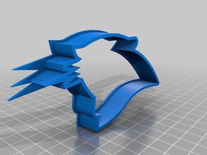 carolina panthers cookie cutter kitchen dining cookiecutter cookies 3d print model - Mito3D