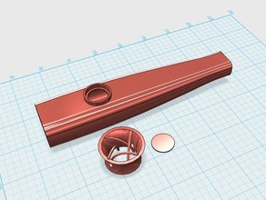 kazoo music makeitloud 3d print model - Mito3D