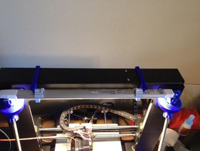duplicator i3 houders illume led light strip 3d de printer accessoires 3d print model - Mito3D