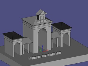 puerta hierros del recinto ferial albacete binalar yapılar 3d print model - Mito3D