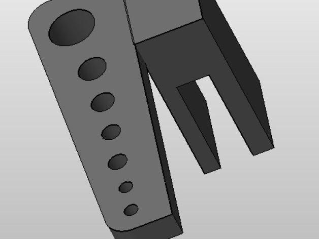 vertex k8400 alen sleutel houder sechskant halterung 3d de printer accessoires velleman 3D print model - Mito3D