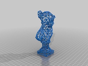 sappho wireframe sculptures 3d print model - Mito3D